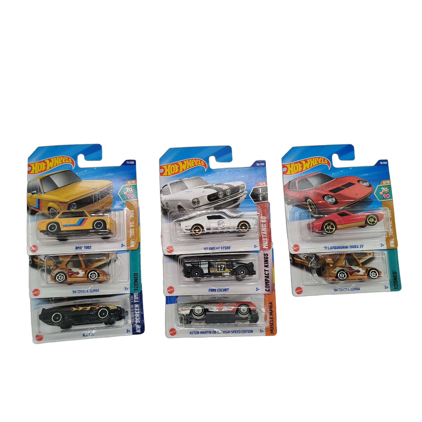 Hot Wheels Bundle Toyota Supra K.I.T.T. Set von 7 Modellautos, Neu