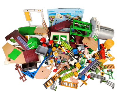 Playmobil Bundle Bauernhof 5119 70495 Set von 2 Traktor & Silo