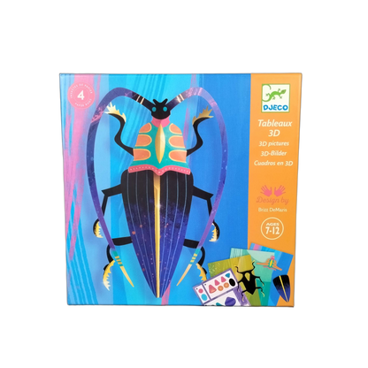 Djeco 3D-Bilder Papierkäfer Bastelset, neuwertig