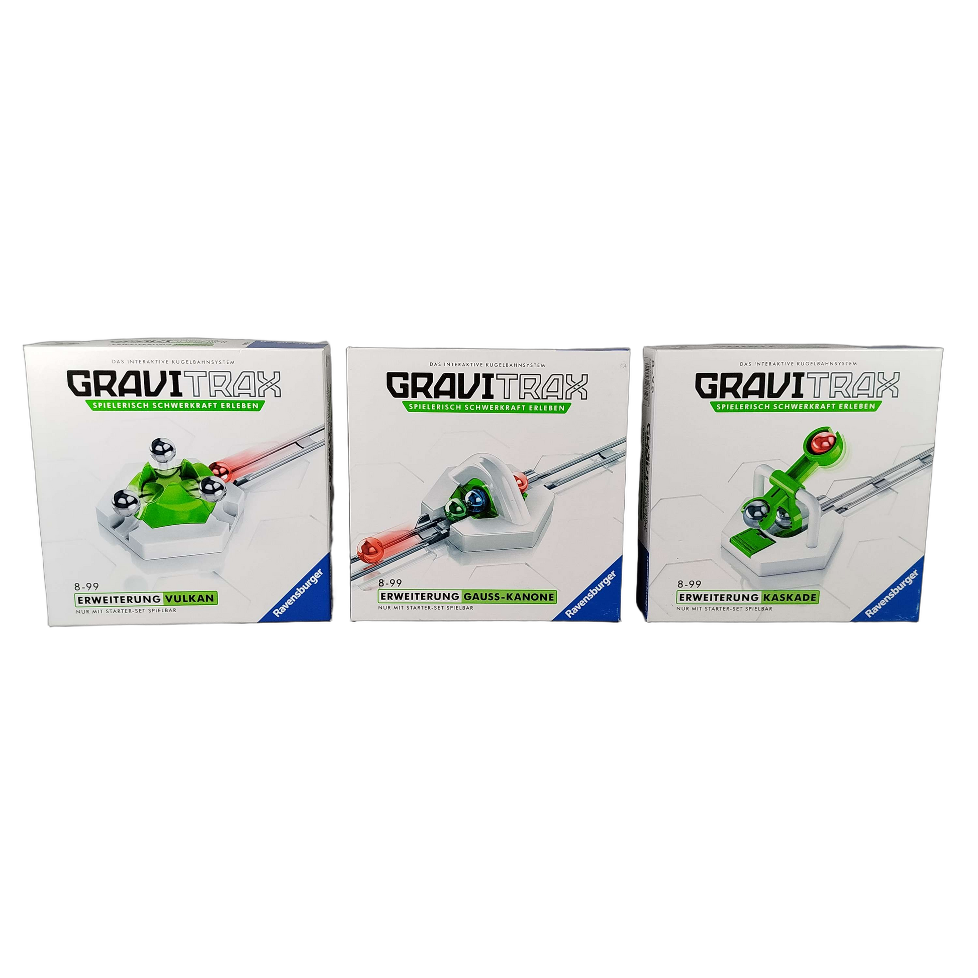 Ravensburger Bundle GraviTrax Set von 3 Erweiterungen Vulkan, Kaskade