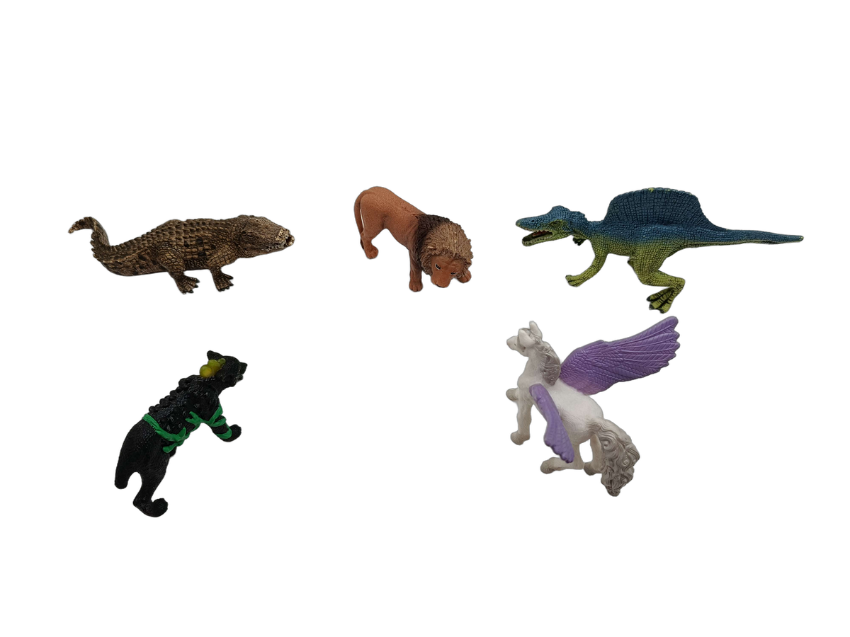 Schleich Tiere Bundle Wildtiere & Dino 5 Teile Tierfiguren