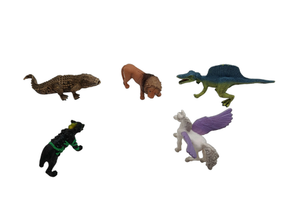 Schleich Tiere Bundle Wildtiere & Dino 5 Teile Tierfiguren