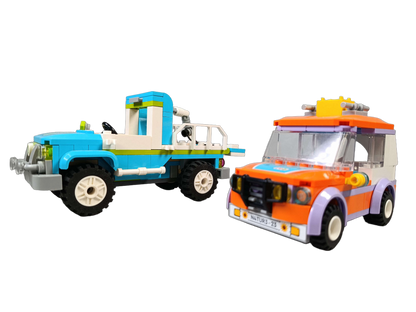 LEGO Bundle Friends Set von 8 Autos, Fahrrad & Spielfiguren