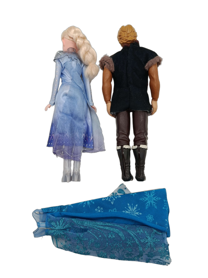 Disney Bundle Frozen Set von 3 Puppen & Kleid Elsa & Kristoff
