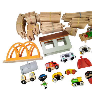 BRIO Bundle Holzeisenbahn Set Zug & Schienen