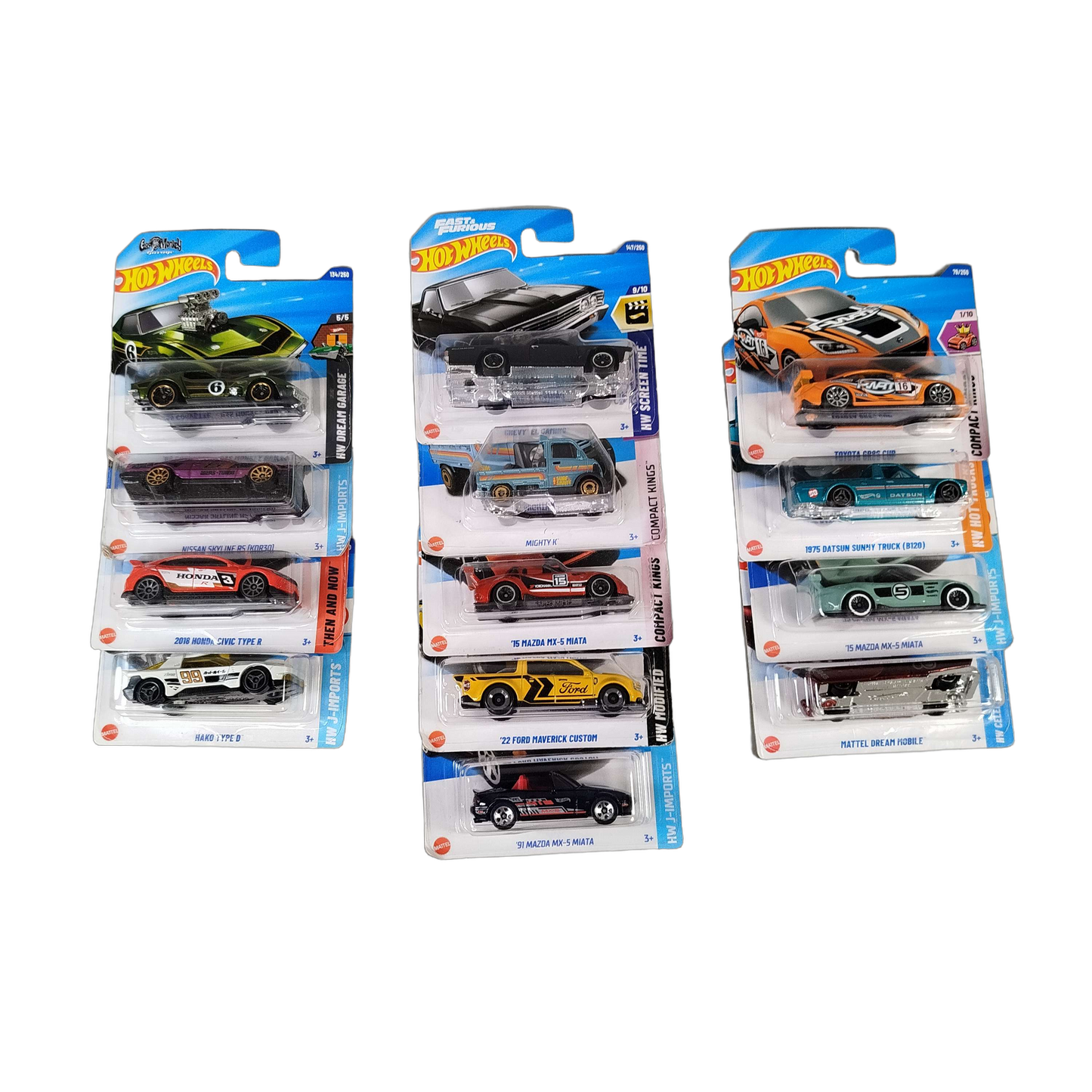 Hot Wheels Bundle Fast & Furious Set von 14 Modellautos, Neu