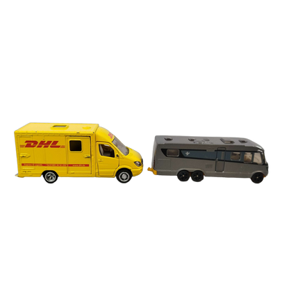 Bundle Fahrzeuge Set von 5 Tram 1615 Bus DHL Sprinter Monstertruck