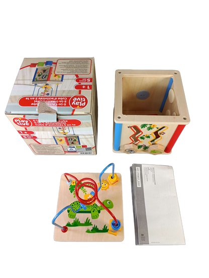 Playtive Bundle Holz Motorik Set von 2 Motorikwürfel & Stapeltiere