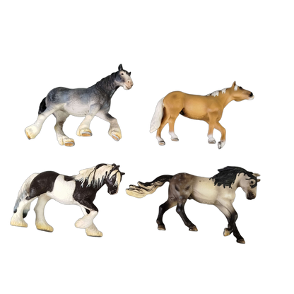 Schleich Tiere Bundle Pferde Mustang Andalusier Tinker 4 Teile Figuren