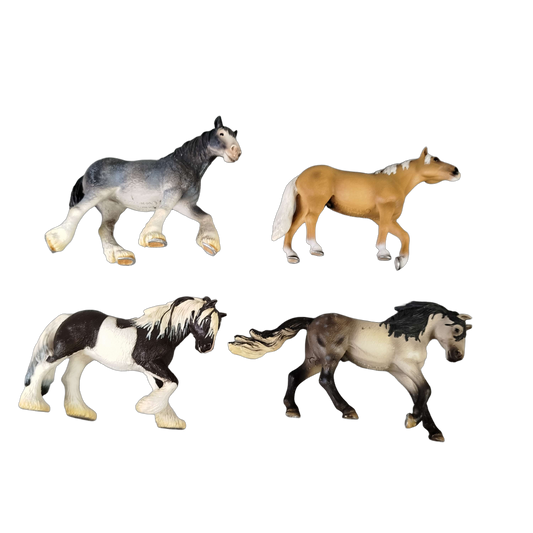 Schleich Tiere Bundle Pferde Mustang Andalusier Tinker 4 Teile Figuren