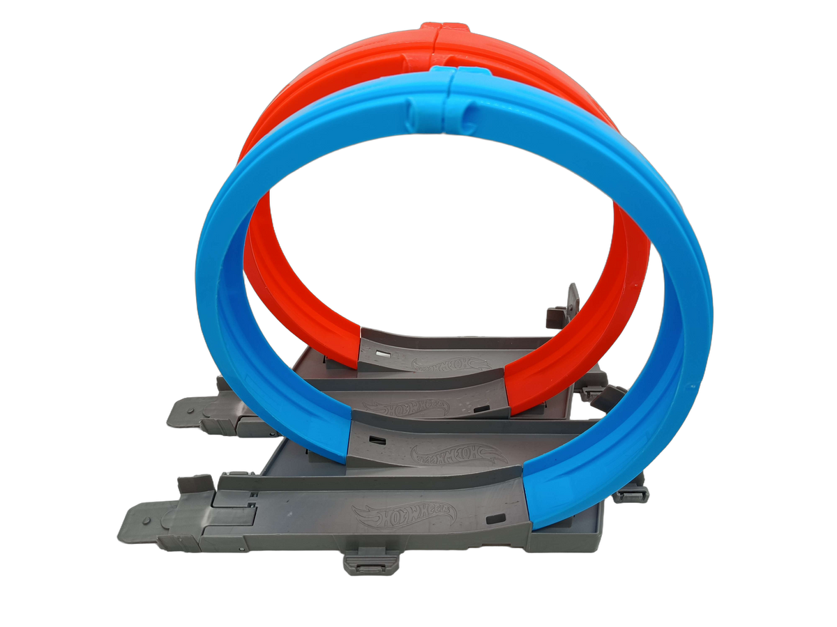 Mattel Bundle Hot Wheels Set Zweispur-Looping & Schienen