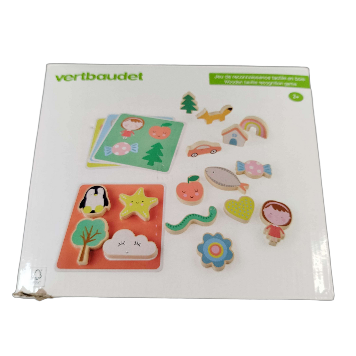 Vertbaudet Montessori Holzpuzzle & Tastspiel Lernspiel
