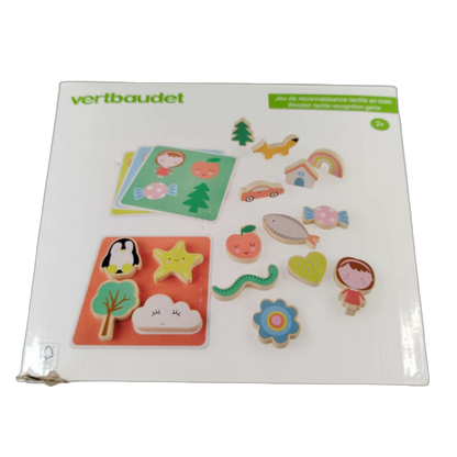 Vertbaudet Montessori Holzpuzzle & Tastspiel Lernspiel