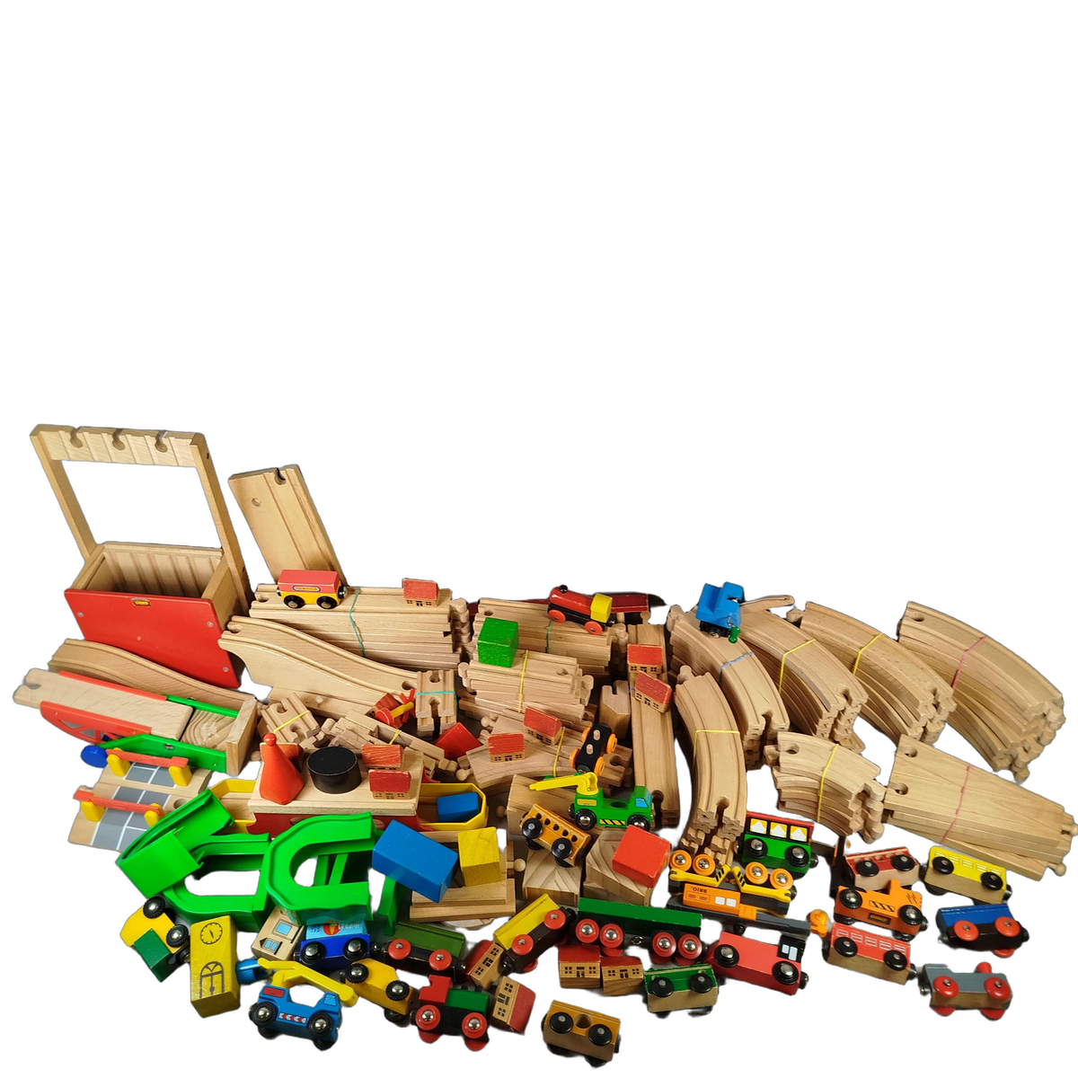 BRIO Bundle Holzeisenbahn Straßen & Schienen Deluxe, großes Set
