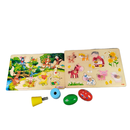 HABA & Eichhorn Bundle Winnie Puuh Set von 2 Holzpuzzle
