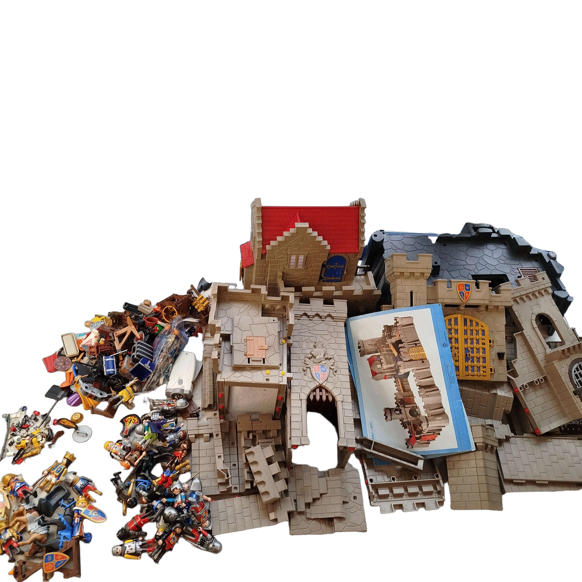Konvolut Playmobil Ritterburg & Figuren ca. 6 kg, ab 6 7 8 Jahre