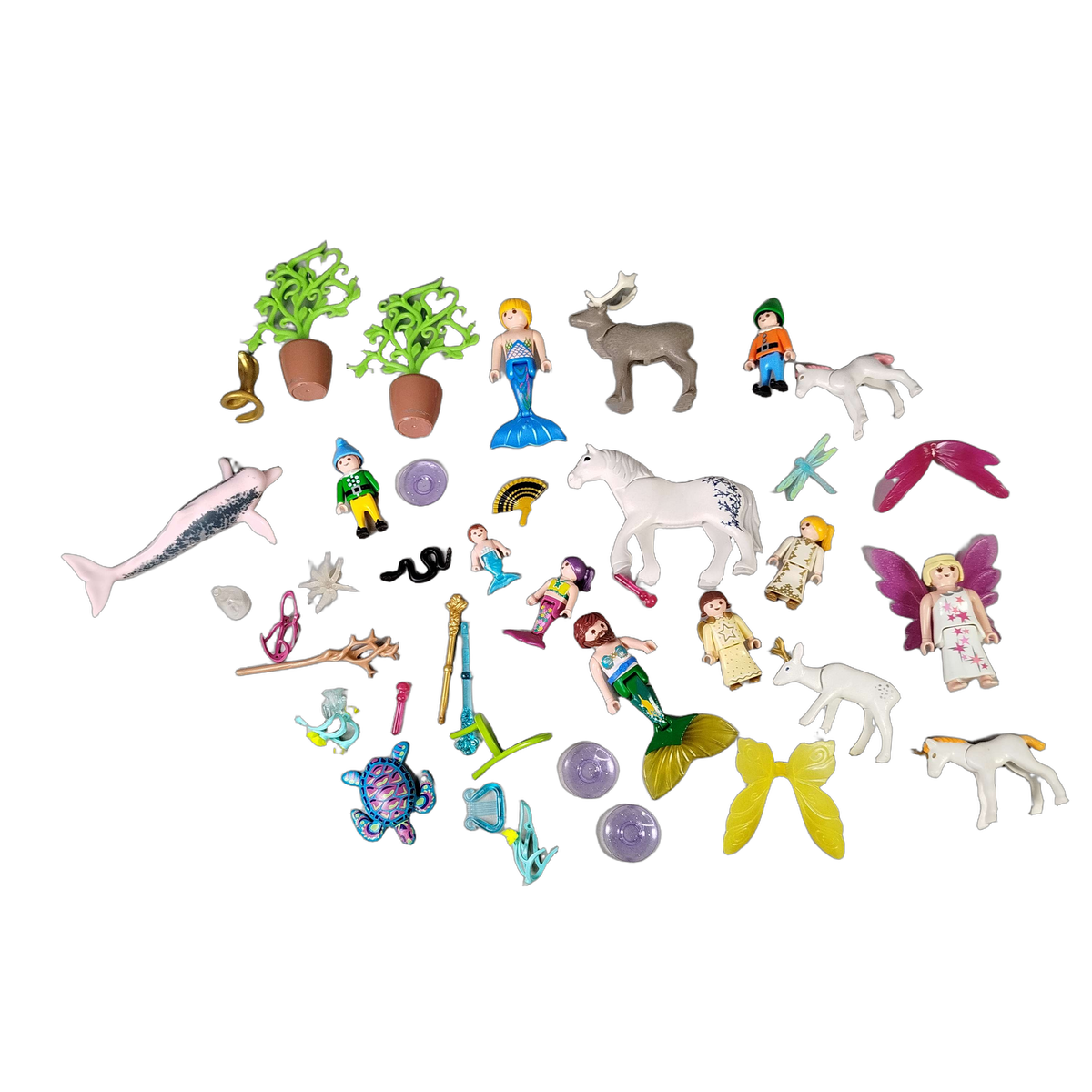 Playmobil Bundle Meerjungfrau Fee Einhorn Set Figuren & Tiere