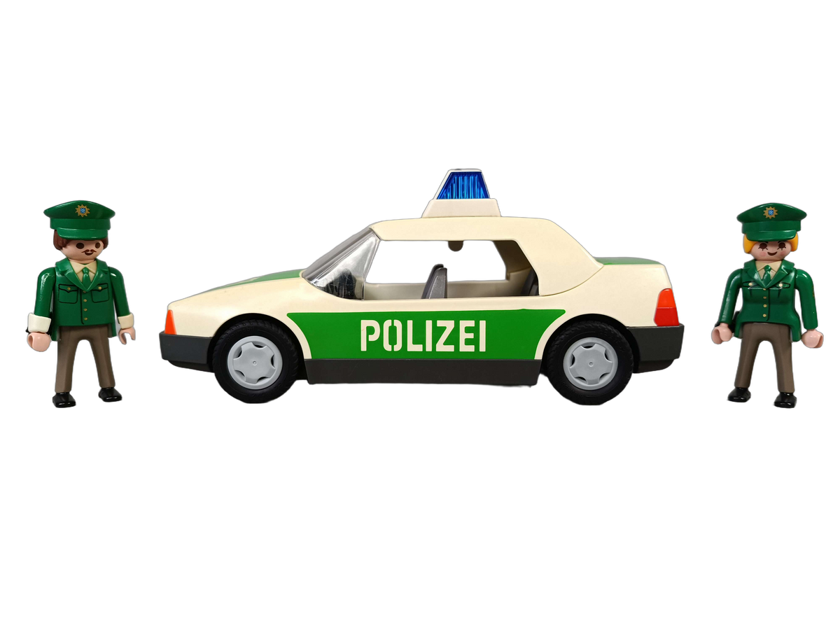 Playmobil Bundle Polizei 3903 Set Auto, Motorrad, 3 Figuren & Zubehör