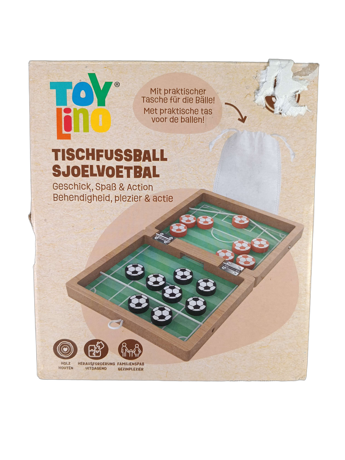 toy lino Tischfußball 1668n-AN Geschicklichkeitsspiel