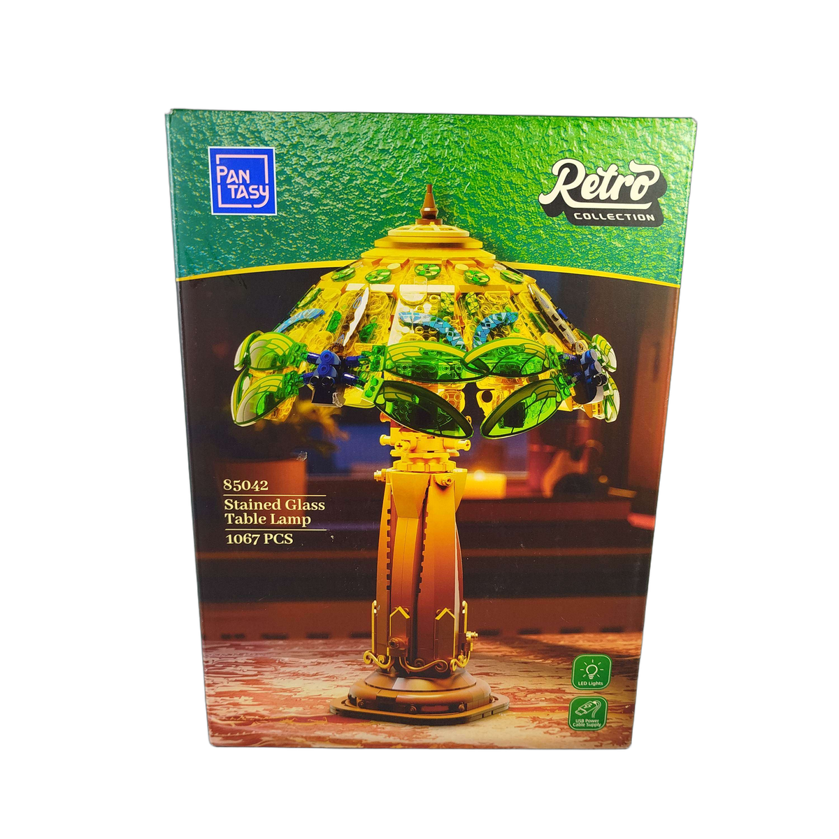 PANTASY Stained Glass 85042 Tischlampe Bauset LEGO-kompatibel