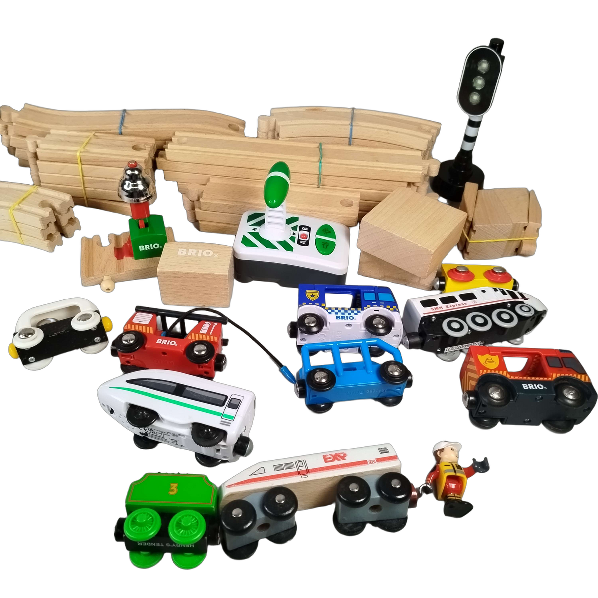 BRIO Bundle Holzeisenbahn Set Zug & Schienen