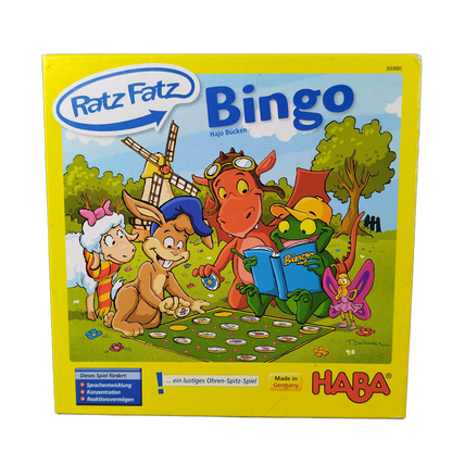 HABA Ratz Fatz Bingo 300880 Familienspiel & Lernspiel