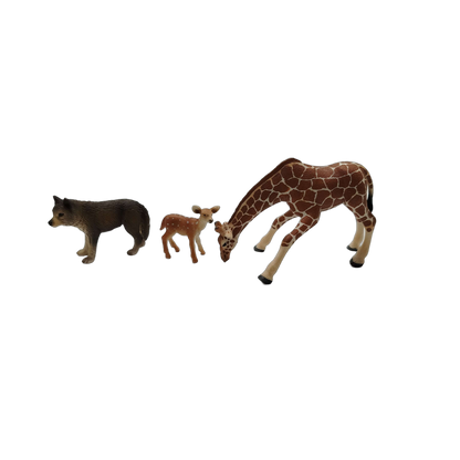 Schleich Tiere Bundle Wildtiere Giraffe Löwe Tiger 8 Teile Tierfiguren
