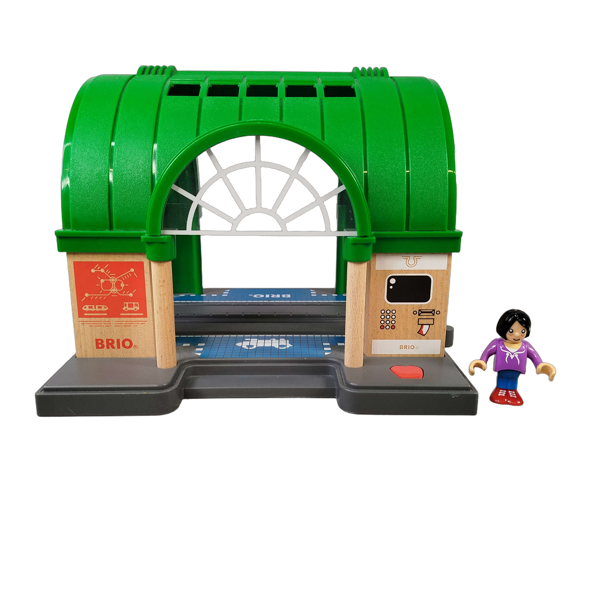BRIO Hauptbahnhof 33649 Holzeisenbahn Spielset