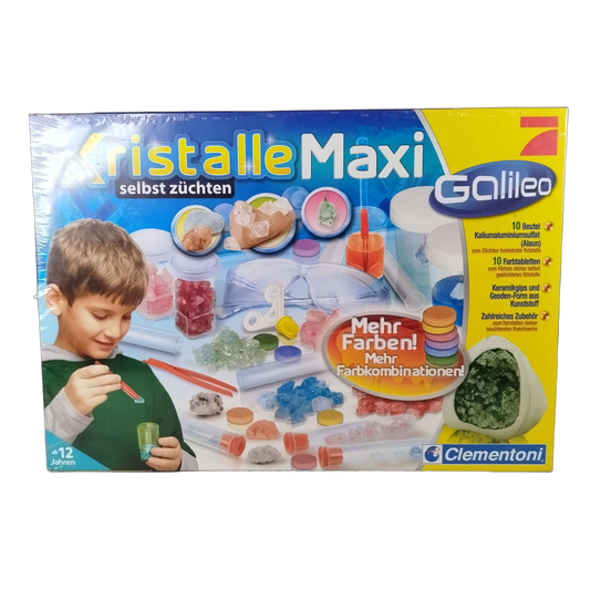 Clementoni Kristalle Maxi 75022 Experimentierset, Neu