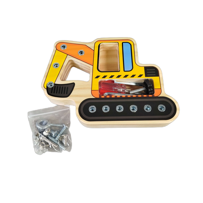 Ohye Bundle Montessori Set von 3 Holzlaptop, Schraubbrett & Lernspiel
