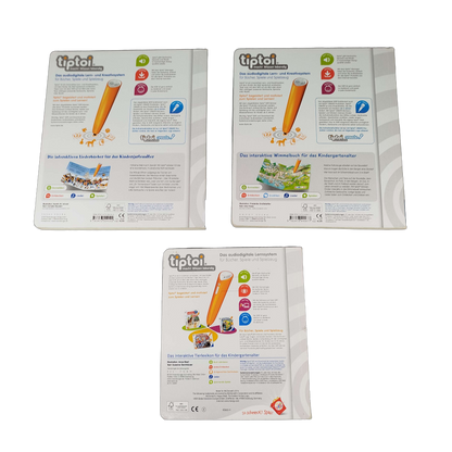 Ravensburger Bundle tiptoi Wimmelbuch & Tiere Set von 3 Lernbücher