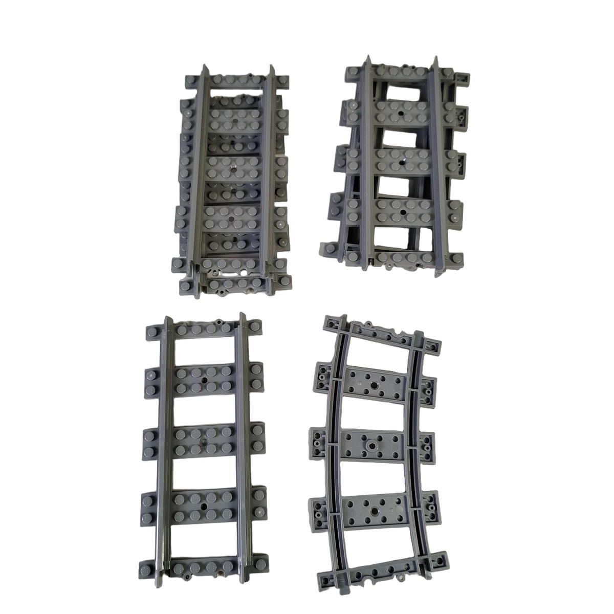 LEGO Eisenbahn Schienen mit Weiche & flexiblen Gleisen
