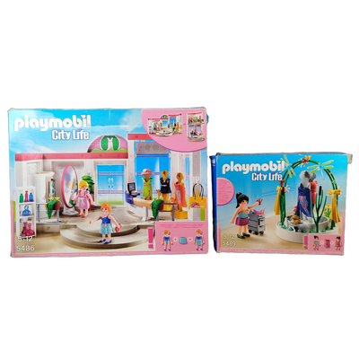 Playmobil Bundle City Life 5486 5489 Set von 2 Figuren & Zubehör