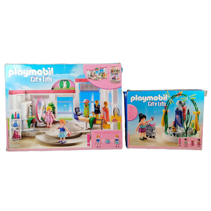 Playmobil Bundle City Life 5486 5489 Set von 2 Figuren & Zubehör