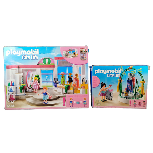 Playmobil Bundle City Life 5486 5489 Set von 2 Figuren & Zubehör