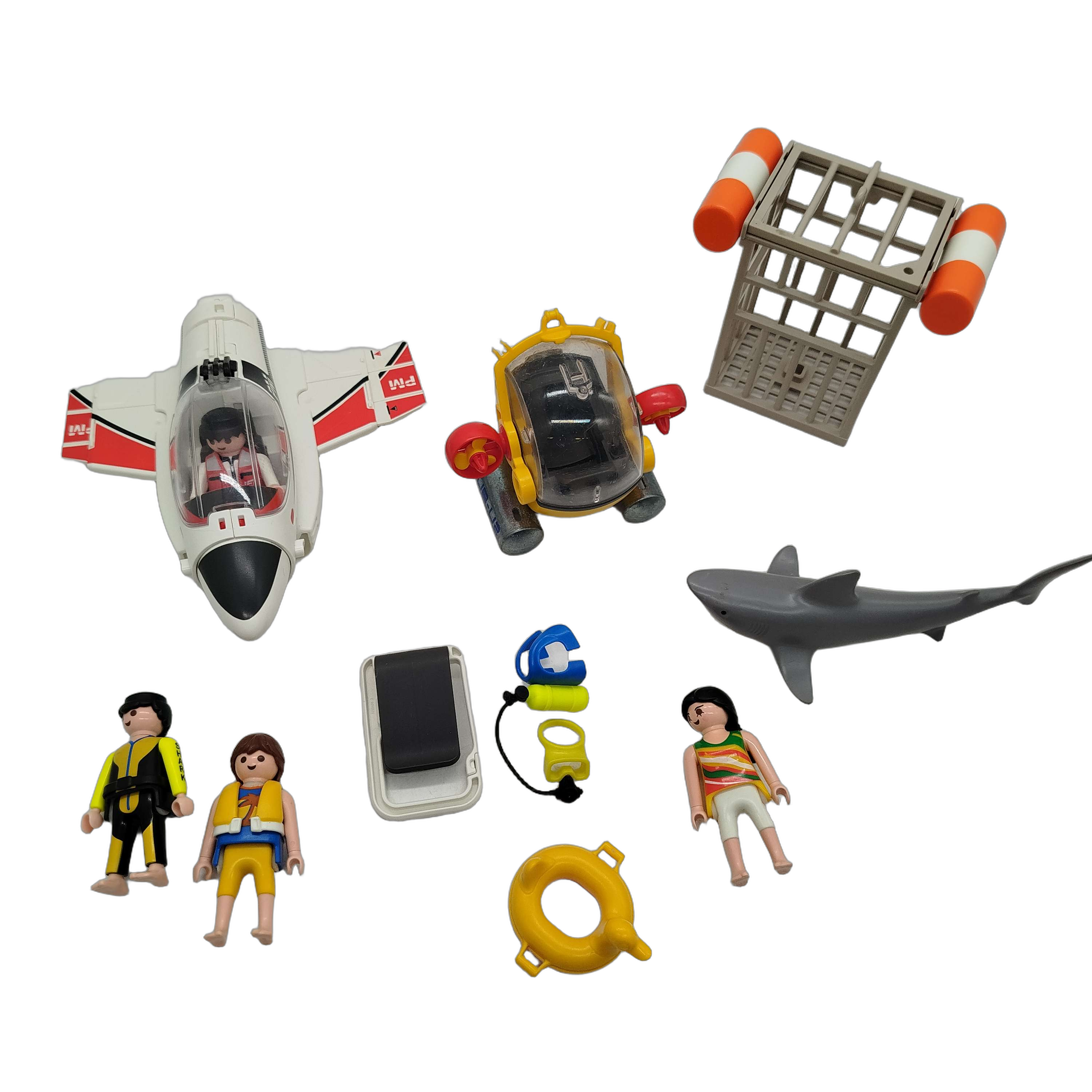 Playmobil Bundle Unterwasser großes Set U-Boot, Hai & Figuren