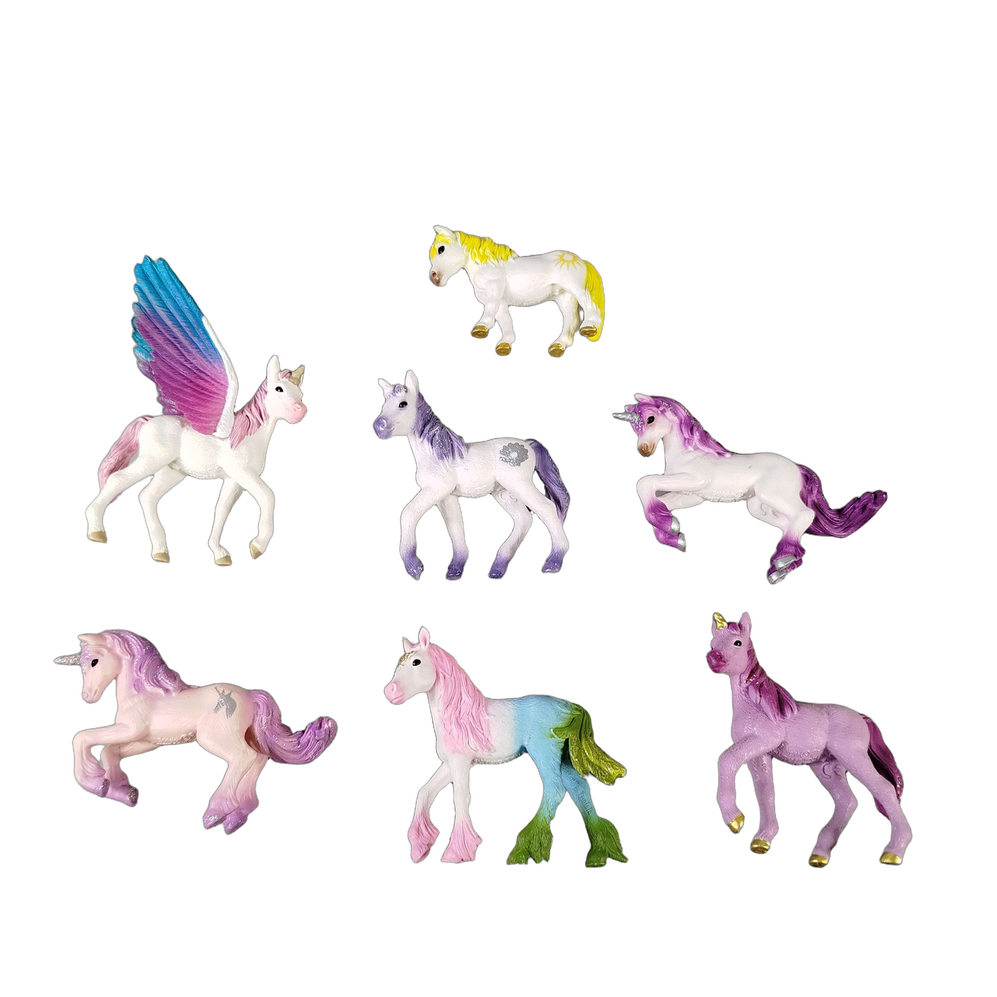 Schleich Bundle Einhörner & Pegasus 7 Teile Figuren