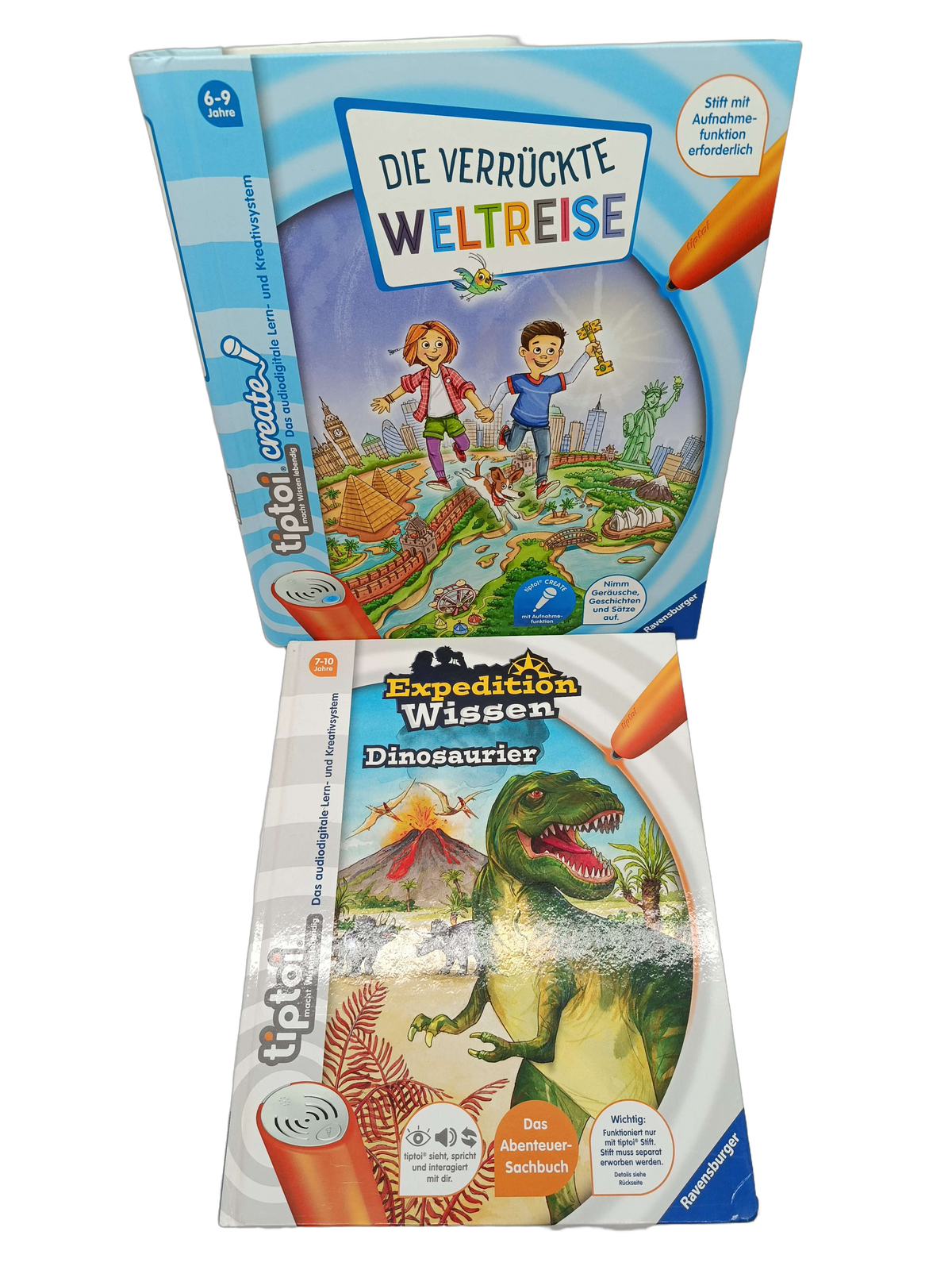 Ravensburger Bundle tiptoi 00906 & Dinosaurier Set von 2 Lernbücher