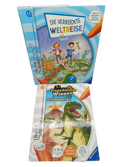 Ravensburger Bundle tiptoi 00906 & Dinosaurier Set von 2 Lernbücher