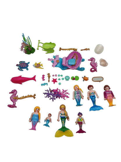 Playmobil Bundle Meerjungfrauen großes Set Seepferdchen & Delfin
