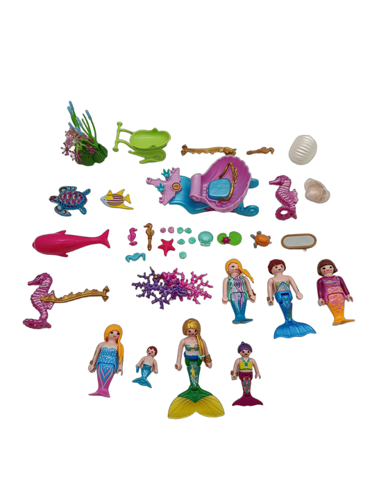 Playmobil Bundle Meerjungfrauen großes Set Seepferdchen & Delfin