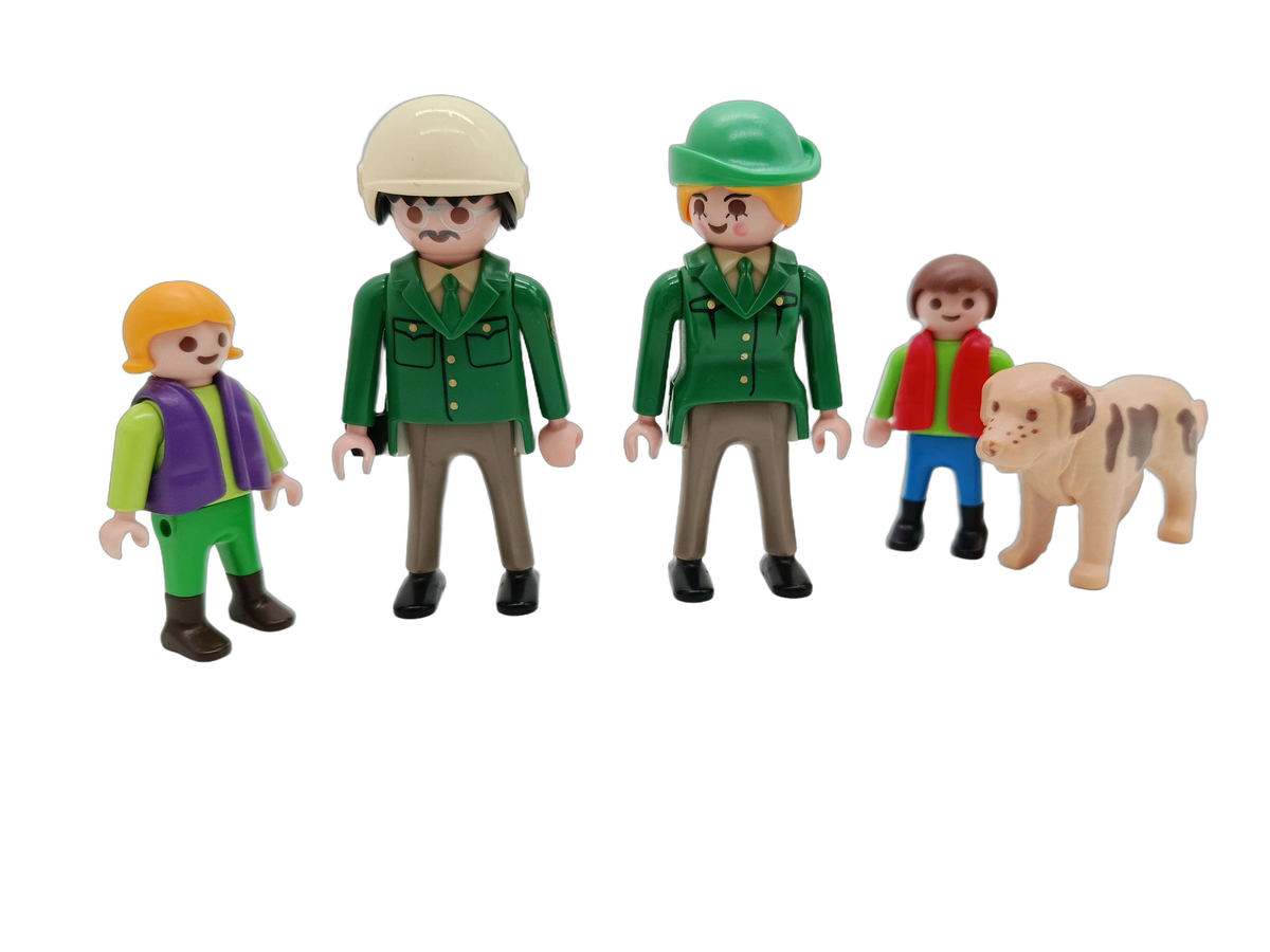 Playmobil Bundle Set von 14 Figuren, Zubehör, Hunde, Einkaufswagen