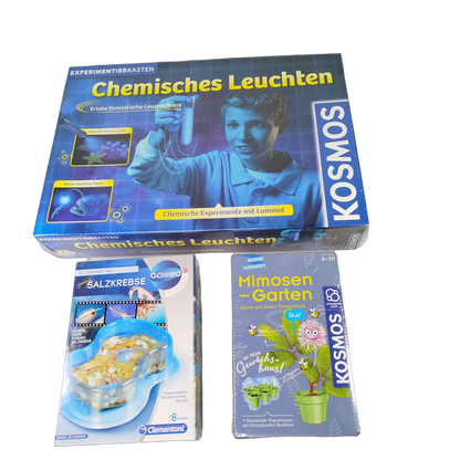 KOSMOS & Clementoni Bundle Experimente Set von 3 Experimentiersets Neu