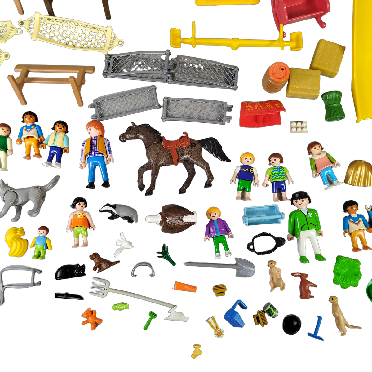 Playmobil Bundle Bauernhof Spielplatz Set Figuren & Tiere & Zubehör