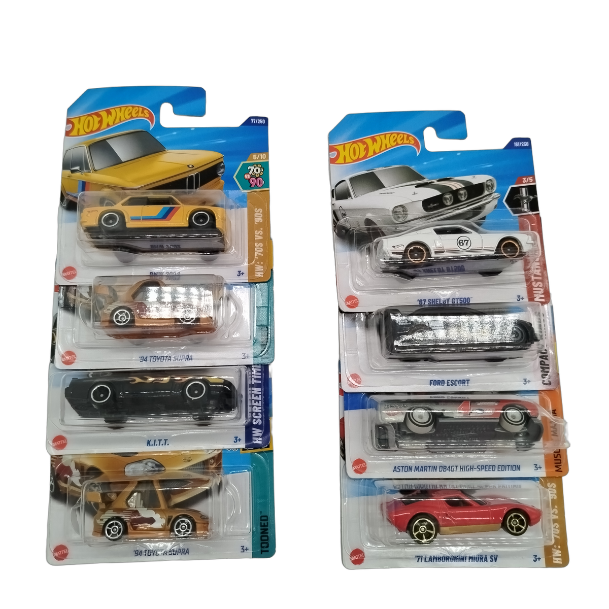 Hot Wheels Bundle Toyota Supra K.I.T.T. Set von 7 Modellautos, Neu