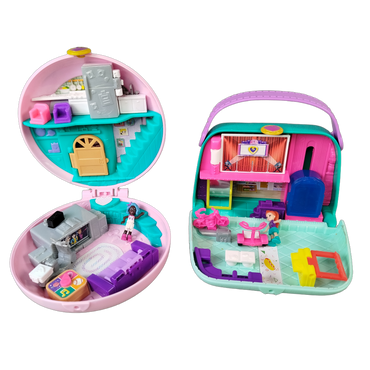 Mattel Bundle Polly Pocket Donut & Mini Mall Set von 2 Spielsets