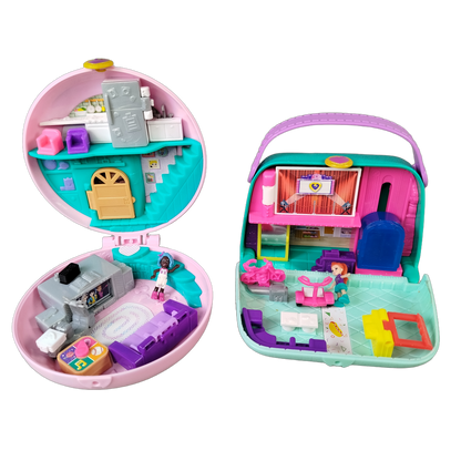 Mattel Bundle Polly Pocket Donut & Mini Mall Set von 2 Spielsets