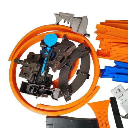 Mattel Bundle Rennbahn Set Looping & Launcher Bauteile