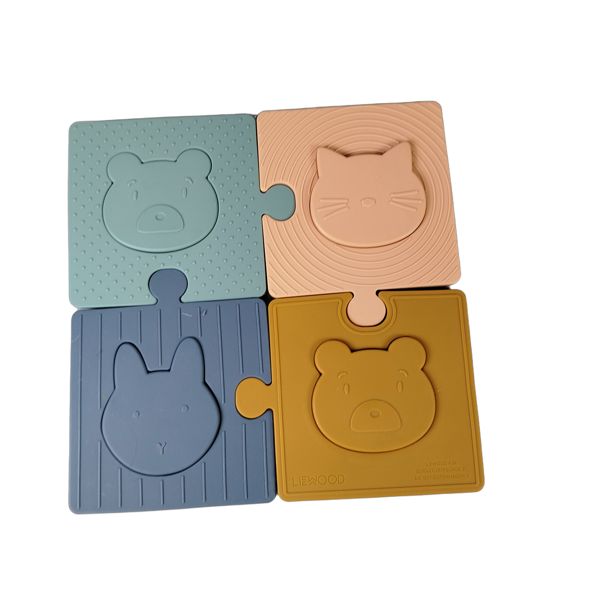 Liewood Bundle Montessori Set Silikon-Puzzle, Telefon & Beißringe