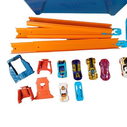 Mattel Bundle Track Builder Unlimited großes Set Rennbahn & Schienen